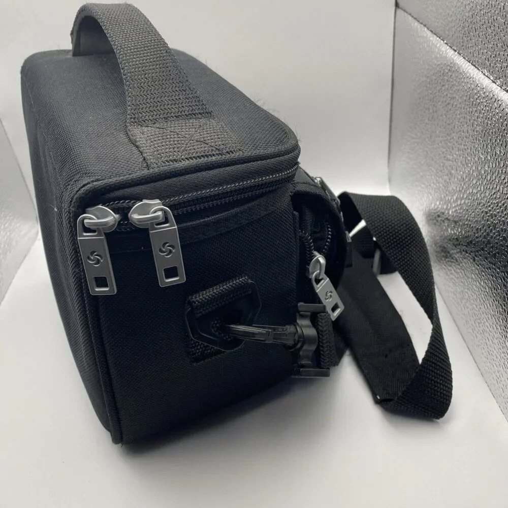 Samsonite Camera Bag Padded Small DSLR Point n Shoot Pockets Strap Black